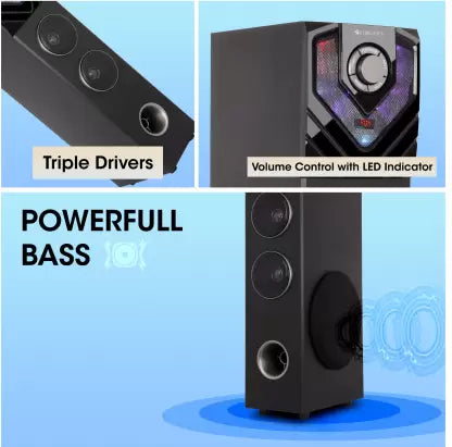 ZEBRONICS ZEB-BT606RUCF 50 W Bluetooth Tower Speaker (Black, Mono Channel) ZEBRONICS ZEB-BT606RUCF 50 W Bluetooth Tower Speaker (Black, Mono Channel)